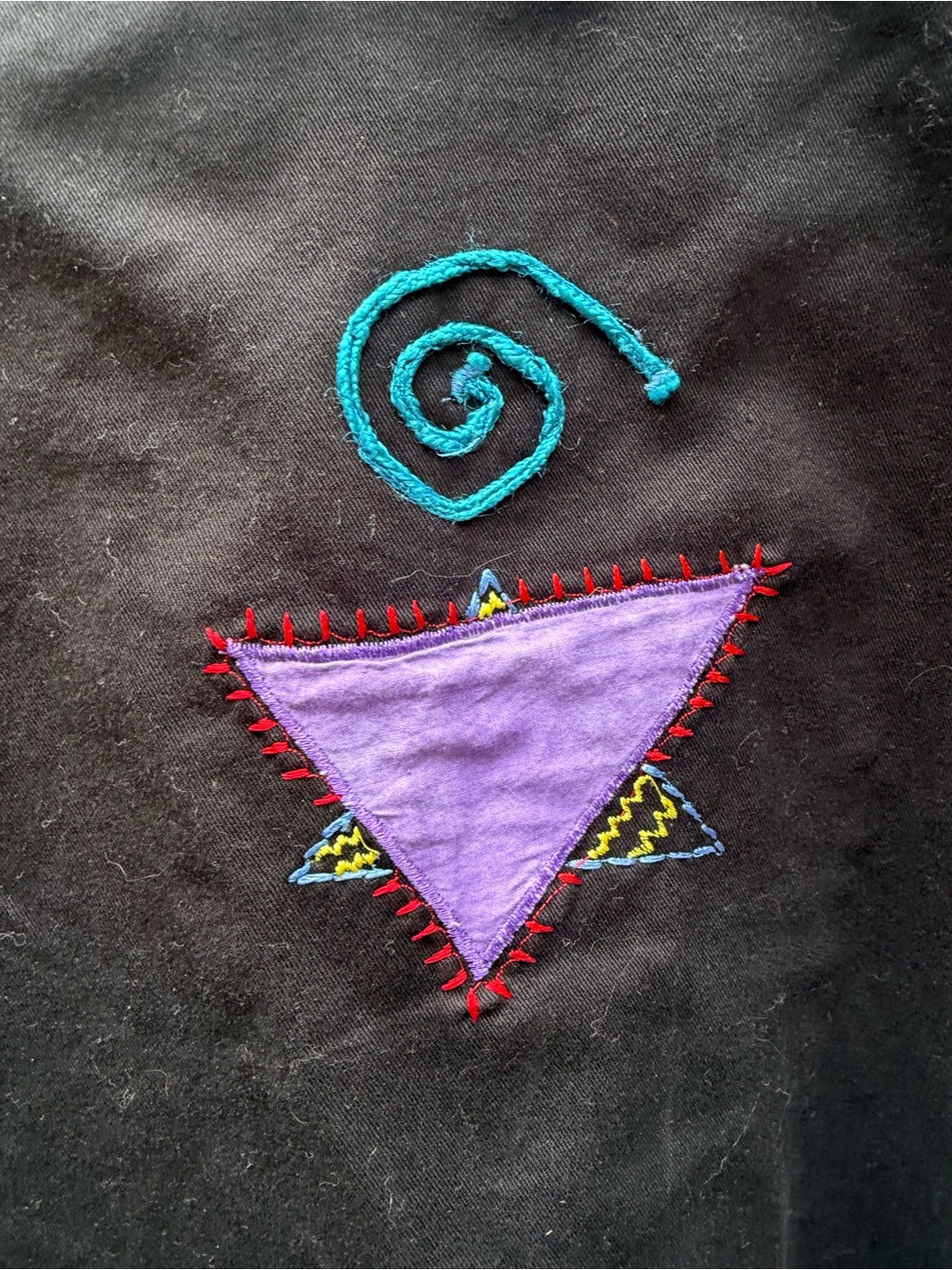 VTG Embroidered Liz & Me 100% Cotton Patchwork Art to Wear Button-Up Jacket- 3X - Picture 6 of 9